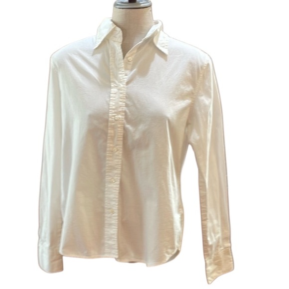 The Limited Tops - Vintage 90s the Limited white button-down shirt 100% cotton womens size M medium
